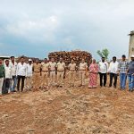 तांबेवाडी तांड्यात वृक्षतोडी विरोधात वनविभागाने केली धडक कारवाई:35 टन अवैध लाकूडसाठा जप्त, शेतकऱ्यांविरुद्ध गुन्हा दाखल